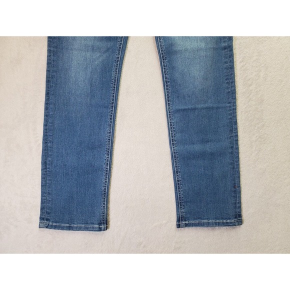 Ferrari‎ Jeans Boys 14 Blue Denim Cotton Stretch Light Wash Pockets Straight Leg - Picture 3 of 11